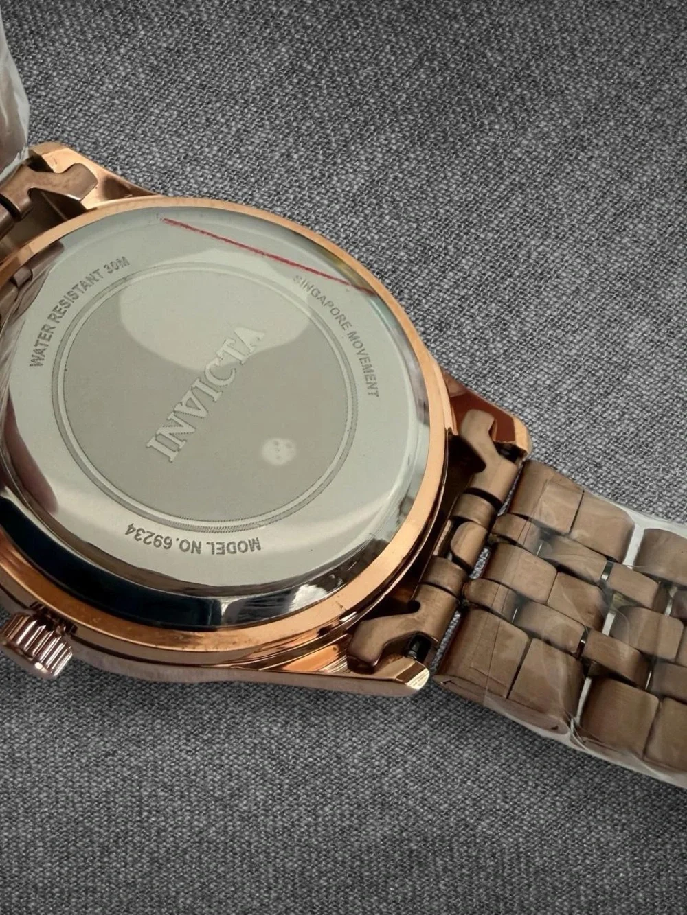 Invicta Rose Gold Tone Crystal Bezel Champagne Dial Women’s Watch